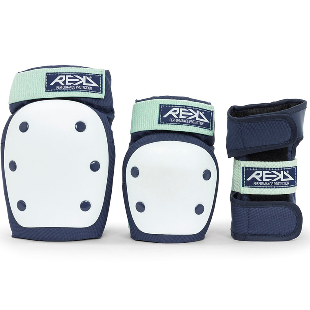 Set Protectii Rekd Heavy Duty Triple Pad Blue Mint Skates Ro