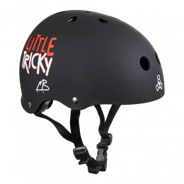 Casca Triple 8 Little Tricky Jr Black Rubber