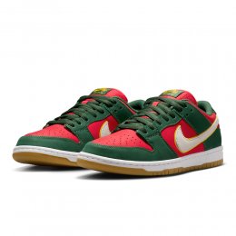 Incaltaminte Nike SB Dunk Low Pro Prm Fir/White/University Gold/Fire Red