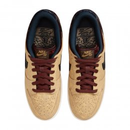 Incaltaminte Nike SB Dunk Low Pro Celestial Gold and Dark Team Red