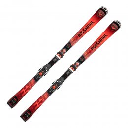 Schiuri Rossignol Hero Elite MT TI C.A.M. Konect + legaturi NX 12 K GW B80 Black Hot Red 24/25