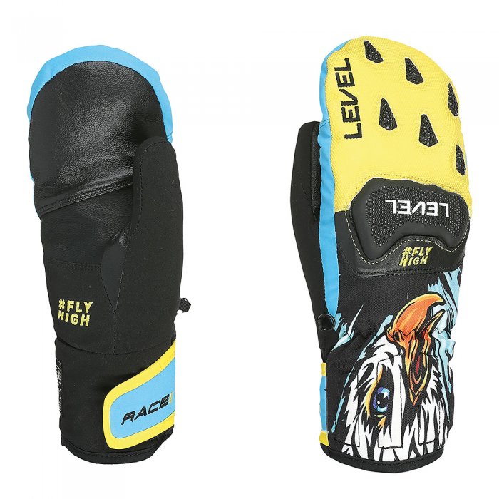 Manusi Level Race JR Mitt Yellow-Blue