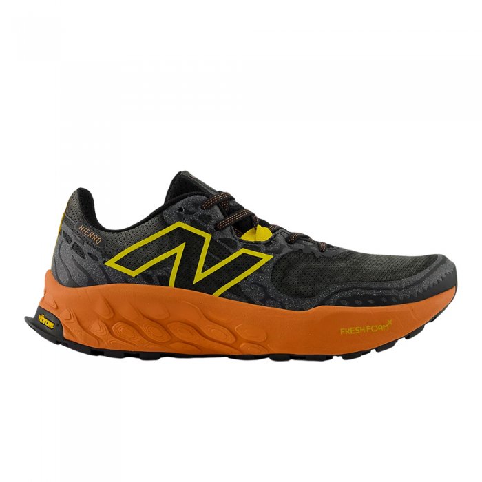 Incaltaminte New Balance Fresh Foam X Hierro v8 Black/Infield Clay/Ginger Lemon