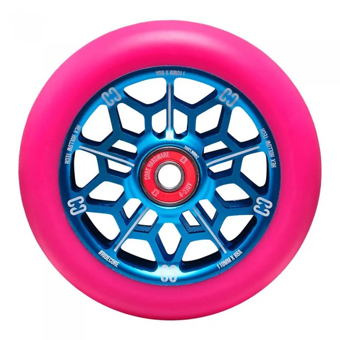 Roata Trotineta Core Hex Hollow 110mm Pink/Blue