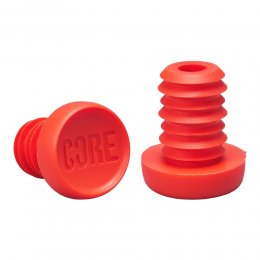 Set 2 Bar Ends Core Ghidon Otel Red