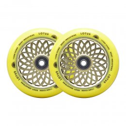 Set 2 roti Trotineta Root Lotus 110mm Radiant Yellow