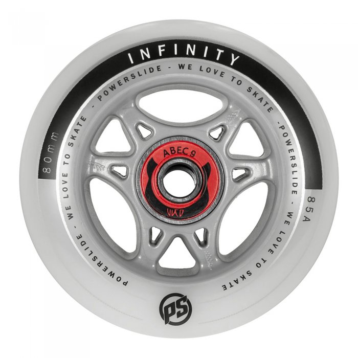 Set 8 roti Powerslide Infinity RTR Silver/Grey 80mm/85A