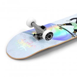 Skateboard Enuff Skully Hologram White 7.75inch