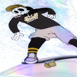 Skateboard Enuff Skully Hologram White 7.75inch