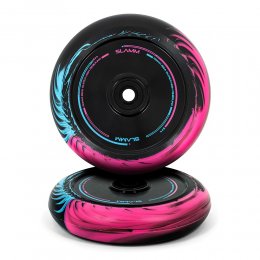 Set 2 roti Trotineta Slamm 110mm Swirl Hollow Core Black/Blue/Pink + Abec 9