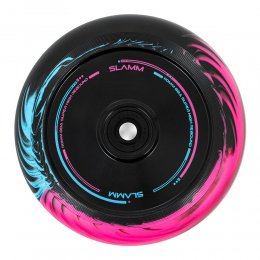 Set 2 roti Trotineta Slamm 110mm Swirl Hollow Core Black/Blue/Pink + Abec 9