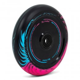 Set 2 roti Trotineta Slamm 110mm Swirl Hollow Core Black/Blue/Pink + Abec 9