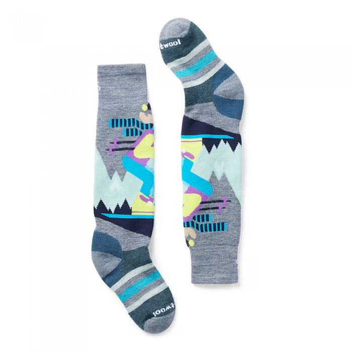 Sosete Smartwool Kids Wintersport Mountain Moose Pattern OTC Pewter Blue 24/25