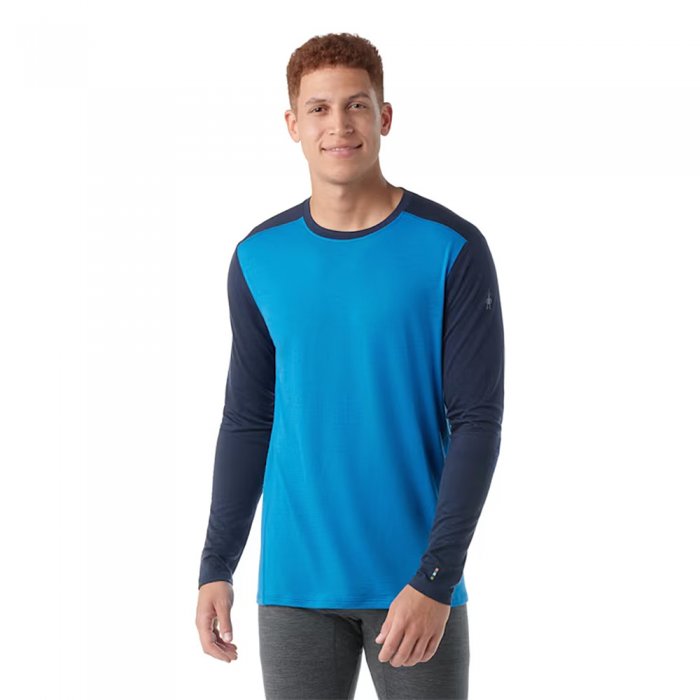 Bluza Corp Smartwool Classic All-Season Merino Crew Boxed Laguna Blue/Deep Navy 24/25