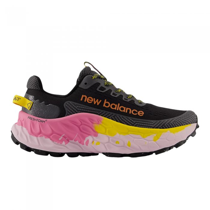 Incaltaminte New Balance Fresh Foam More Trail V3 Black/Ginger Lemon/Real Pink